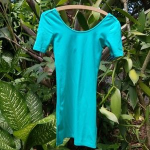 Simple teal dress